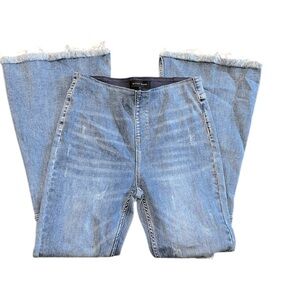 Risen jeans Women's Blue Flared wide leg Jeans size large